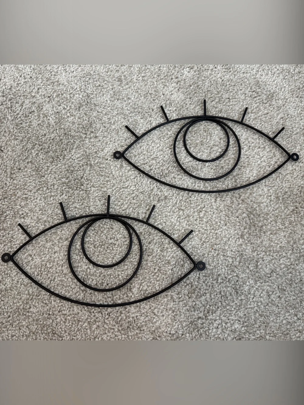 Metal Eye Wall Decor in Black